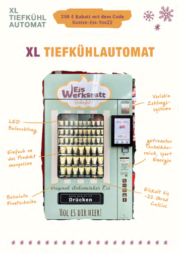 Verkaufsautomat, Tiefkühlautomat, Eis, Verkaufen